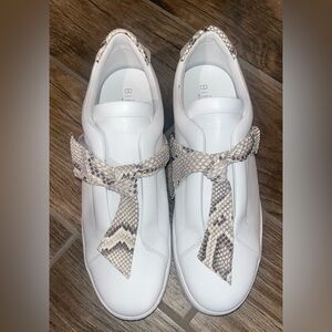 Alexandre Birman Women's White Clarita Python Sneaker Shoes